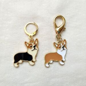 Corgi Keychain / Zipper Pull - 2 Keychains